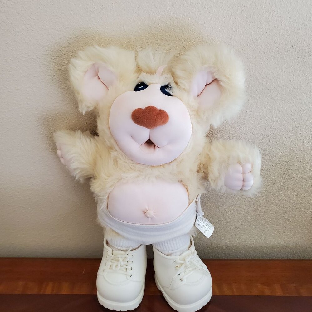 1985 Furskins Coleco Industries Bear Baby Plush Teddy Doll
